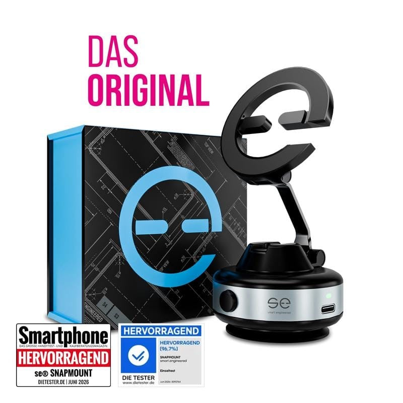 SNAPMOUNT® – Premium MagSafe Handyhalterung | 360° | Vakuum-Halterung