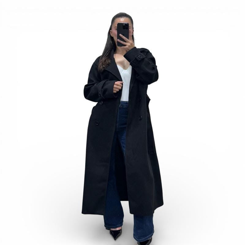 Eleganter Oversize-Maxi-Trenchcoat für Damen